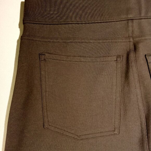 SPANX Pants  sz Large  Gray   Style 20214R  Ponte Ankle  Pull-On  Pockets  EUC - Picture 7 of 11